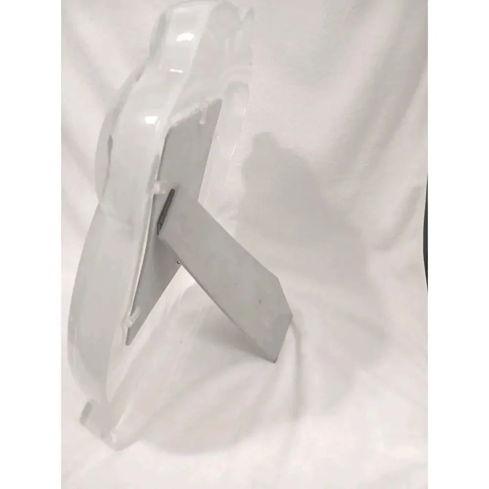 LARGE MIKASA 15x14‎ CRYSTAL BOW Frame for 7x9 Picture Wedding Regency Frosted